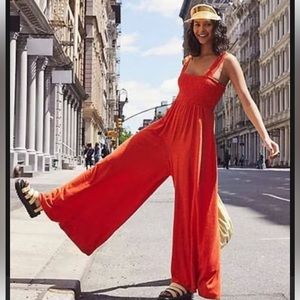 NWT Free People wide leg jumpsuit